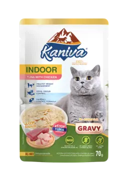 indoor tuna with chicken in gravy