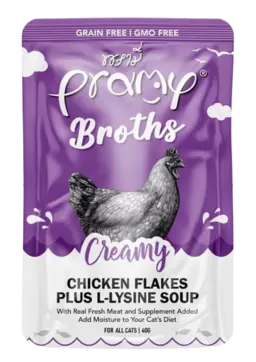 broths chicken flakes plus l-lysine soup