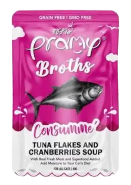 broths tuna flakes & cranberries soup
