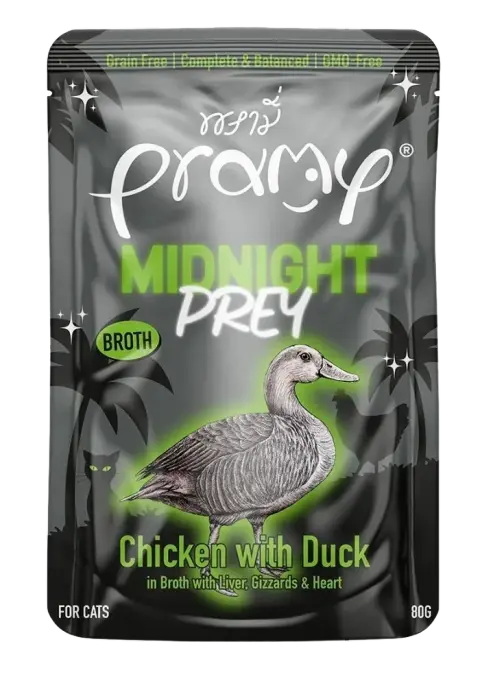 midnight prey chicken with duck in broth
