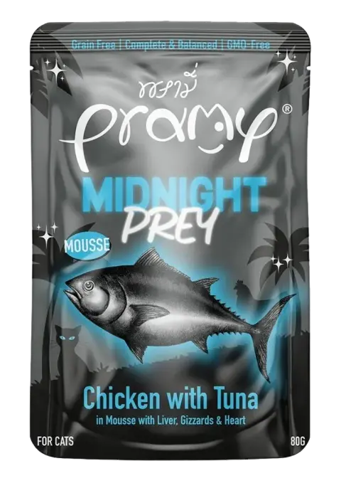 midnight prey chicken with tuna in mousse